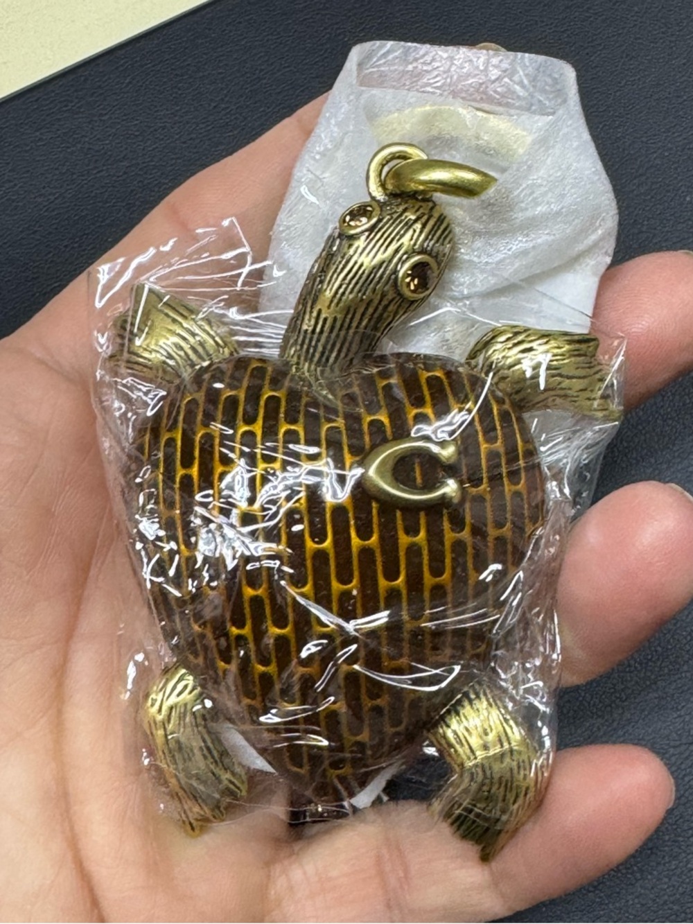 Coach NWOT Turtle Bag Charm - Picture 3 of 5